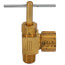 5/16" OD Compression x 1/8" MIP Angle Needle Valve (Rough Brass)