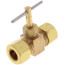 3/8" OD Compression x 3/8" OD Compression Straight Needle Valve (Rough Brass)