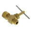 1/4" Nominal Compression x 1/8" MIP Straight Needle Valve (Rough Brass)