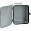 10" x 8" x 6" Removable Hinge Quick-Release Latch Contoured Type 12, Steel (Gray), A1086DL