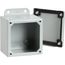 16" x 14" x 6" Screw Cover Enclosure Type 12, Steel (Gray), A1614SC