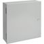 20" x 16" x 8.62" Medium Hinged-Cover Type 1, Steel (Gray), A20N16BLP
