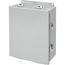 6" x 6" x 4" Continuous Hinge Enclosure with Clamps Type 4, Mild Steel (Gray), A606CHNF