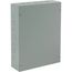 10" x 8" x 4" Screw-Cover Enclosure Type 1 with Knockouts, Steel (Gray), ASE10X8X4