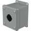 Pushbutton Enclosures Type 12, 1PBx30.5mm, Steel (Gray), E1PB