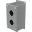 Pushbutton Enclosures Type 12, 2PBx30.5mm, Steel (Gray), E2PB