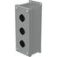 Pushbutton Enclosures Type 12, 3PBx30.5mm, Steel (Gray), E3PB
