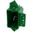 22 Cubic Inch 1-Gang New Work Non-Metallic Outlet Box w/ 4 Knockouts (3.5" x 2.37" x 3.75")