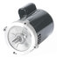 Oil Burner Motor - 1/2 HP, 3600 RPM, 1 PH, Selective CCW (115/208-230V)