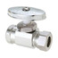 1/2" FIP x 7/16" OD & 1/2" Slip-Joint Multi-Turn Straight Stop Valve (Chrome Plated)