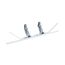 12" - 20" Light Angled Wall Bracket Kit w/ (2) 1/2" PEX Stub Outs