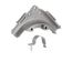 1/2" PEX Stub-Out Clamp with Bend Support for Light Angled Wall Bracket