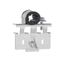 1/2" CPVC/Copper Pipe Stub-Out Clamp for Sliding Wall Bracket