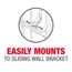1/2" CPVC/Copper Pipe Stub-Out Clamp for Sliding Wall Bracket