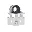 3/4" CPVC/Copper Pipe Stub-Out Clamp for Sliding Wall Bracket