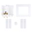 QUADTRO Expansion PEX Washing Machine Outlet Box w/ Single Lever Ball Valve (Standard Pack)