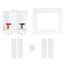 QUADTRO CPVC Washing Machine Outlet Box w/ 1/4 Turn Brass Ball Valve (Contractor Pack)
