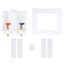 QUADTRO Expansion PEX Washing Machine Outlet Box w/ 1/4 Turn Brass Ball Valve (Contractor Pack)