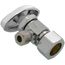 1/2" Nom Compression (5/8" OD) x 1/4" OD Compression Multi-Turn Angle Stop Valve, Lead Free (Chrome)