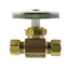 1/4" Nom Compression (3/8" OD) x 3/8" OD Compression Multi-Turn Straight Stop Valve, Lead Free (Rough Brass)