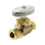 1/4" Nom Compression (3/8" OD) x 3/8" OD Compression Multi-Turn Straight Stop Valve, Lead Free (Rough Brass)