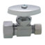 1/2" Nom Compr. (5/8" OD) x 3/8" O.D. Compr. Straight Stop Valve, Lead Free (Chrome Plated)