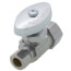 1/2" Nom Compr. (5/8" OD) x 3/8" O.D. Compr. Straight Stop Valve, Lead Free (Chrome Plated)