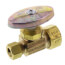 5/8" O.D. Compr (3/4" OD) x 3/8" O.D. Compr Straight Stop Valve, Lead Free (Rough Brass)