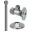 1/2" Nom Compression x 3/8" OD Compression Faucet Supply Kit - Angle Stop, 12" Length (Chrome)