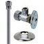 1/2" x 3/8" Compression Faucet Kit w/ KC Nosepiece - Angle Stop, 12" Length (Rough Brass)