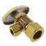 1/2" Nom Compr (5/8" OD) x 3/8" O.D. Compr Angle Stop, Lead Free (Rough Brass)