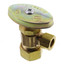 1/2" Nom Compr (5/8" OD) x 3/8" O.D. Compr Angle Stop, Lead Free (Rough Brass)