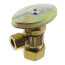 1/2" Nom Compr (5/8" OD) x 3/8" O.D. Compr Angle Stop, Lead Free (Rough Brass)