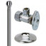 1/2" Nom x 1/2" OD Compression Faucet Supply Kit - Angle Stop, 12" Length (Chrome)