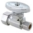 1/2" Nom Compression x 1/2" OD Compression Multi-Turn Straight Stop Valve, Lead Free (Rough Brass)