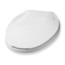 Premium - Closed Front with Cover for Elongated Bowl (White)