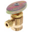 1/2" FIP x 1/4" OD Compression Multi-Turn Angle Stop Valve, Lead Free (Rough Brass)