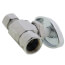 3/8" FIP x 3/8" O.D. Compr. Straight Stop Valve, Lead Free (Chrome Plated)