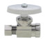 3/8" FIP x 3/8" O.D. Compr. Straight Stop Valve, Lead Free (Chrome Plated)