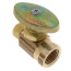 1/2" FIP x 3/8" OD Compression Multi-Turn Straight Stop Valve (Rough Brass)