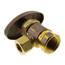 3/8" FIP x 3/8" OD Compression Multi-Turn Angle Stop Valve, Lead Free (Rough Brass)