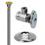 1/2" FIP x 3/8" OD Compression Toilet Supply Kit - Angle Stop, 12" Length (Chrome)