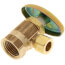 1/2" FIP x 3/8" OD Compression Multi-Turn Angle Stop Valve, Lead Free (Rough Brass)