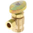 1/2" FIP x 3/8" OD Compression Multi-Turn Angle Stop Valve, Lead Free (Rough Brass)