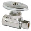 1/2" FIP x 1/2" OD Compression Multi-Turn Straight Stop Valve, Lead Free (Chrome)