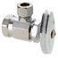 3/8" FIP x 1/2" OD Compression Multi-Turn Angle Stop Valve, Lead Free (Chrome)