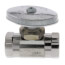 1/2" FIP x 1/2" FIP Multi-Turn Straight Stop Valve, Lead Free (Chrome)