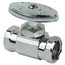 3/8" FIP x 3/8" FIP Multi-Turn Straight Stop Valve, Lead Free (Chrome)