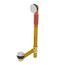 20", 17 Gauge, Brass Bath Drain w/ Clicker (Chrome Plated)