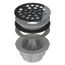 2" Testable PVC Round Shower Drain for Molded Bases (Stainless Steel)